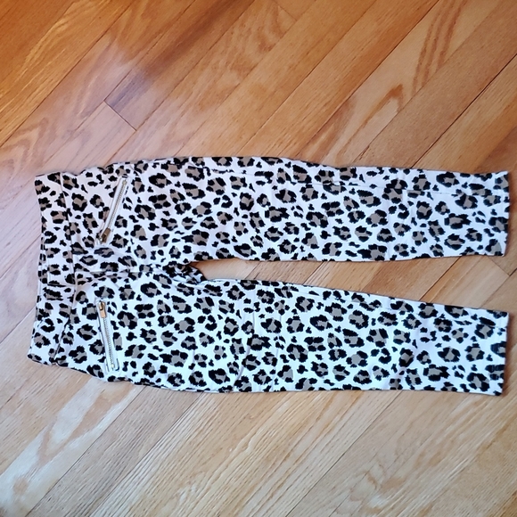Girls Oshkosh Leopard Print Pants 4/5 - Picture 1 of 8